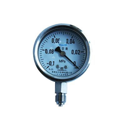 2.5inch-63mm Stainless Steel Glycerin Or Silicone Oil Filled Bottom Vacuum Pressure Gauge