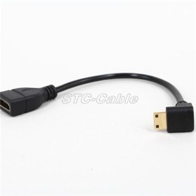 Up Angle Micro HDMI Extension Cable