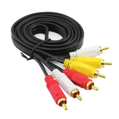 Composite Video Cable With Stereo Audio RCA M/M