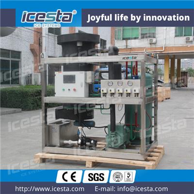 Cylindrical Ice Maker Used For Food Processing 2t/24hrs