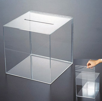 Transparent Donation Box