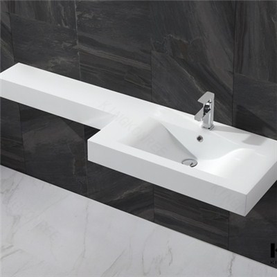 KKR Small Wall Hung Wash Basin , Bathroom Marble Handbasin