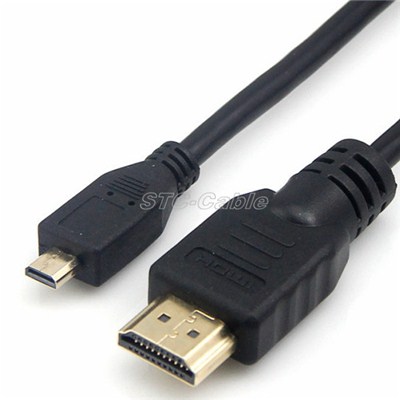 High Speed HDMI To HDMI Micro Cable With Ethernet
