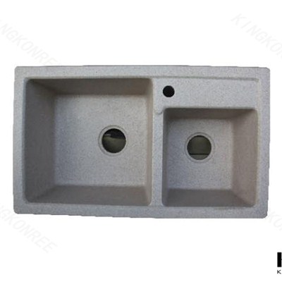 Solid Surface Kitchen Sinks / Undermount Kitchen Sink / Double Bowl Kitchen Sink