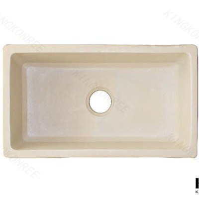Solid Surface Sink Elegant, Solid Surface Undermount Kitchen Sink, Glacier White Solid Surface Sink 804