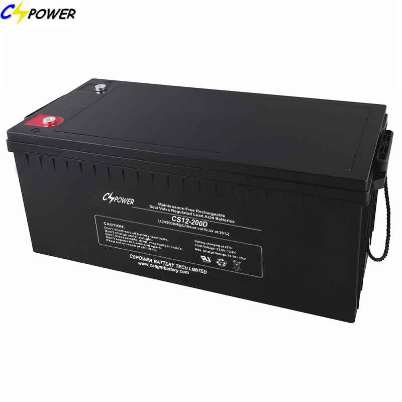Cspower Rechargeable Battery 12V200ah for Solar Systems and UPS