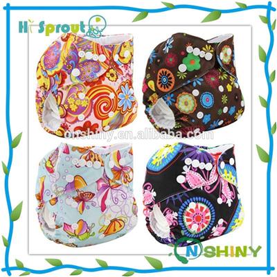 Printed PUL All In Two Cloth Diaper