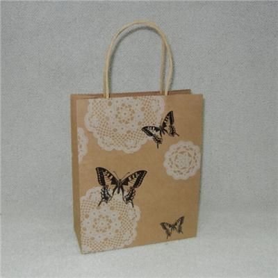 Kraft Paper Bag With Twisted Paper Handles