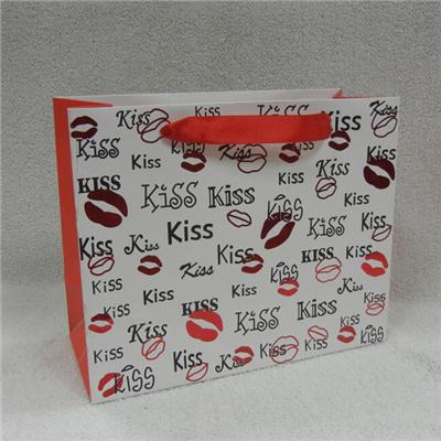 Valentine's Day Gift Paper Bag With Hot Stamping