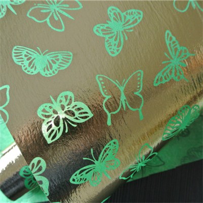 Gold Printed Butterfly Nonwoven