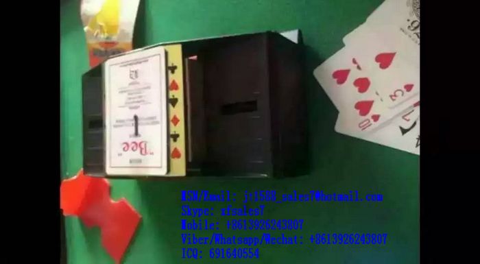 XF Baccarat Shuffle Machine Poker System / Watch scanner / Lighter scanner / marked cards / invisible ink / points / perspective Glasses / Operate / Poker cheat marked cards