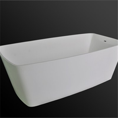 Rectangular solid surface bathtub BAT-003