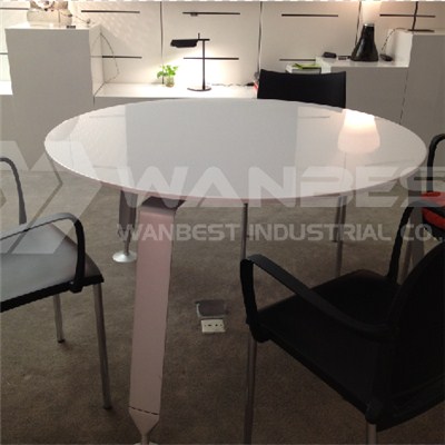 Big Round Solid Surface Dining Table