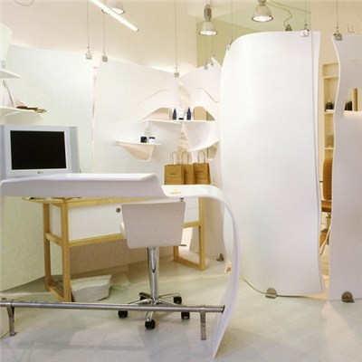 Corian Doctor Examination Station White Desk