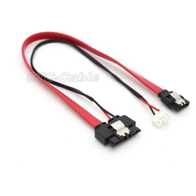 SATA 13pin To Latching SATA 7 Pin With LP4 Power Cable
