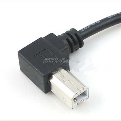 USB 2.0 Right Angle A Male To Right Angle B Male Cable