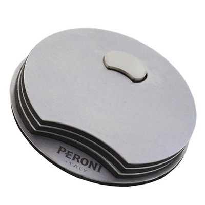 CA013 Stainless Steel Barware Coasters With Bottle Opener And EVA Backing