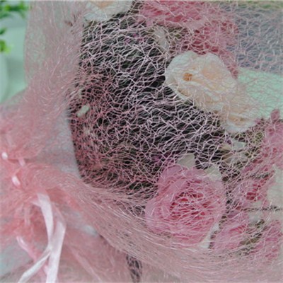 Mesh Flower Sleeve With Pouch