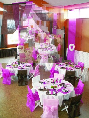 Nonwoven Chair Cover And Table Decoration