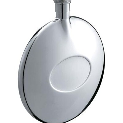 HF009 1.5oz Stainless Steel Barware Round Shape Hip Flask Top Quality