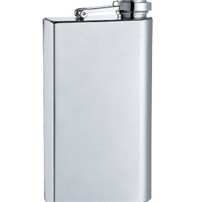HF0017 5oz Stainless Steel Barware Square Shape Hip Flask Top Quality