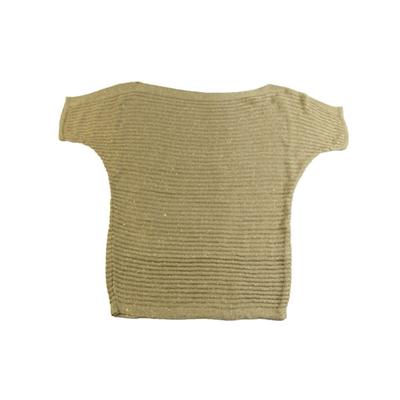 spring summer sexy pullover short-sleeve metal thread sweater