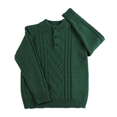 2015 winter boy's jacquard pullover sweater twist stitch cable knitwear