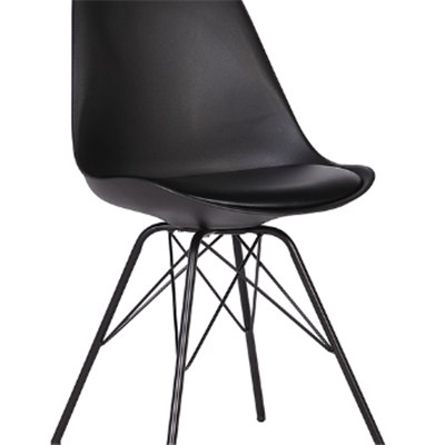 Italian Design Black Plastic Dining Chair