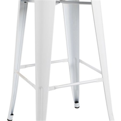 White Metal Dining Chair
