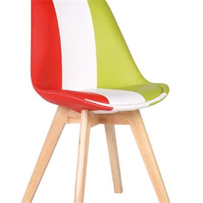 French Style Colorful Leather Dining Chair
