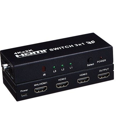 Switcher HDMI 3x1 (MHL,Coaxial) 1.4v SK-SW1431M