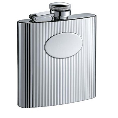 HF057 6oz Stainless Steel Barware Square Shape Hip Flask Wine Flask with Logo Position