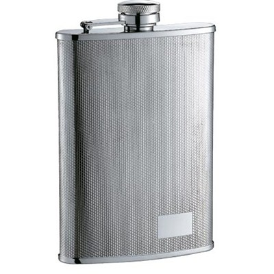 HF079 9oz Stainless Steel Barware Square Shape Hip Flask Wine Flask with Logo Position
