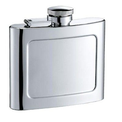 HF084 5oz Stainless Steel Barware Square Shape Hip Flask Wine Flask with Logo Position
