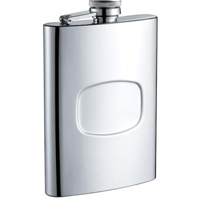 HF086 9oz Stainless Steel Barware Square Shape Hip Flask Wine Flask with Logo Position