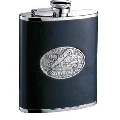 HF110 6oz Stainless Steel Barware Square Shape Hip Flask Wine Flask with Logo Position