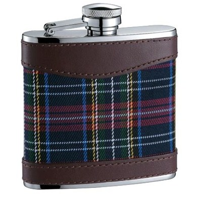 HF133 5oz Stainless Steel Barware Square Shape Hip Flask Wine Flask with Wrapped