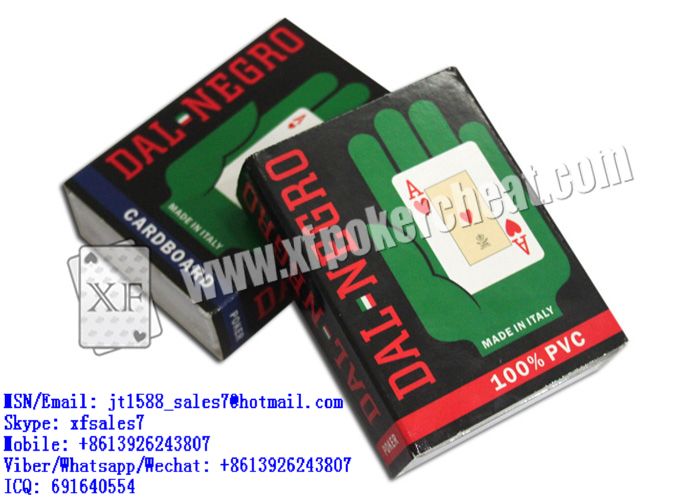 XF DAL-NEGRO playing poker cards for contact lenses or for poker predictors / poker predictor / magnetic dice table / Remote Control Dices/ Contact lenses / Anti cheating poker analyzer / Anti cheatin