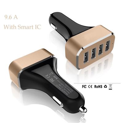 4 Port USB Car Charger 7.2A