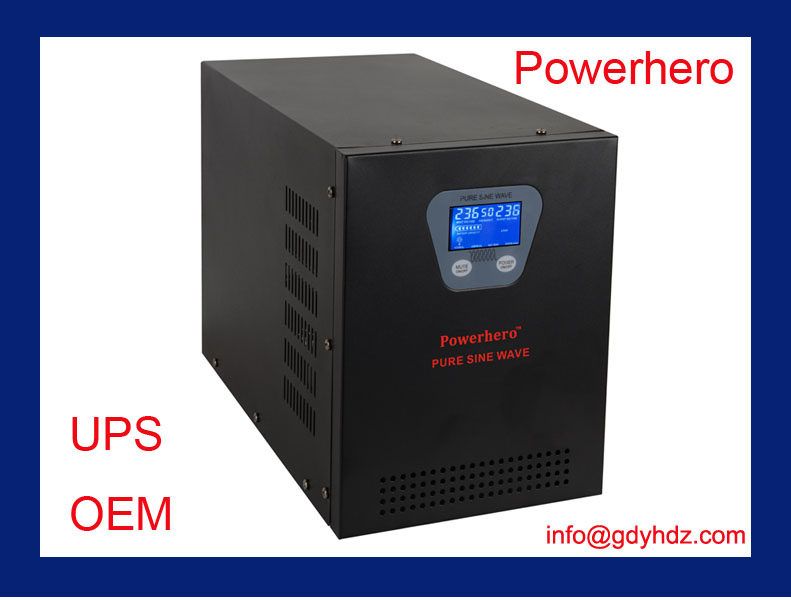 300W-3.5KW pure sine wave power inverter/UPS with intelligent 3-stage charger