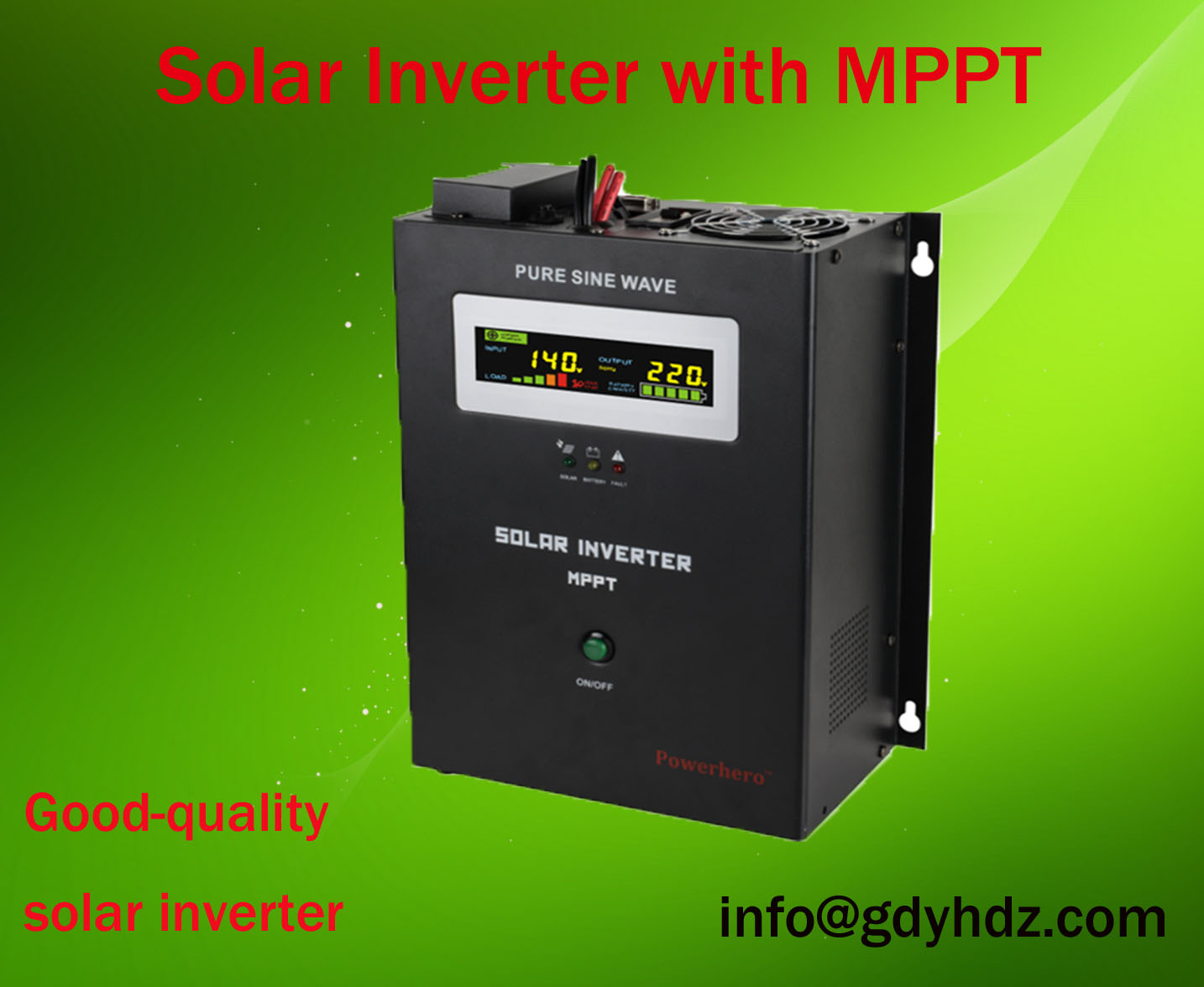  pure sine wave solar inverter/UPS with MPPT charge controller