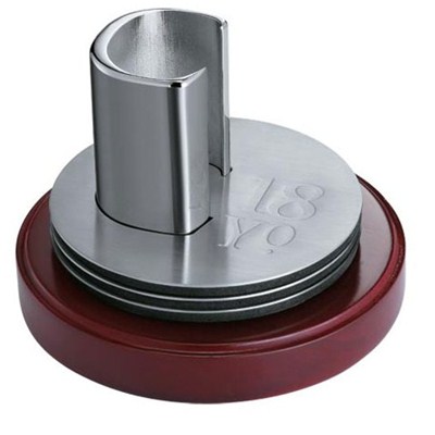 CA001 Stainless Steel Barware Coasters with Wood Stand