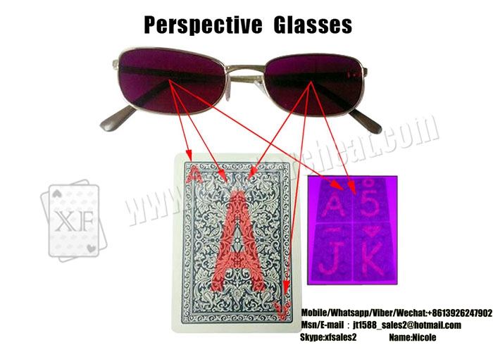 XF Perspective Glasses For Marked Cards See Through Invisible Ink 
