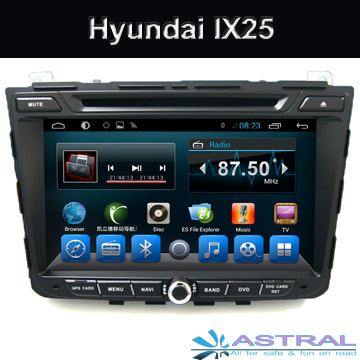 2 Din Android Car Radio GPS DVD Player for Hyundai IX25 with 3G Bluetooth CD DVD TV