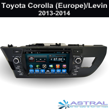 GPS-навигация для Android для автомобиля Toyota Corolla (Европа) 2013-2014 / 2013-2014 Левин 3G Wi-Fi BT Автомобильный радиоприемник