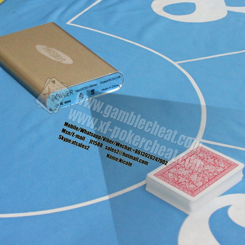 Mobile Power Bank Camera With 3 Lens For Poker Scanner To Scan Side Marks Cards