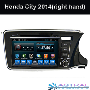 2 Din Quad Core Car Radio GPS DVD Player for Honda City 2014 Right With OBD MP3 Mirror-Link