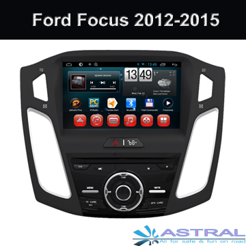 1024*600HD Screen Android4.4 Car DVD Player for Ford Focus 2015 Model Quad Core Car GPS Navigation System Support OBD 3G Wifi BT