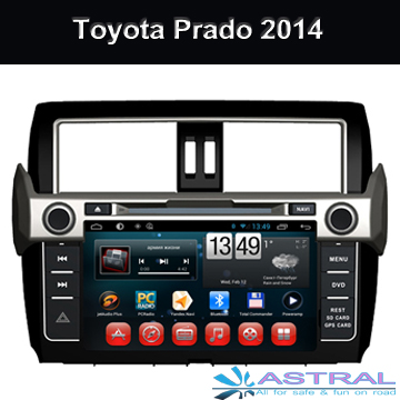 Toyota Quad Core HD Android Car DVD GPS Player for Toyota Prado 2014 Radio Bluetooth Support 3G Wifi DVR