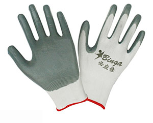 Nitrile Coated 13G Polyester Shell Safety Glove